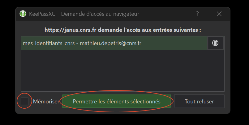 Figure 22: Accepting URL association