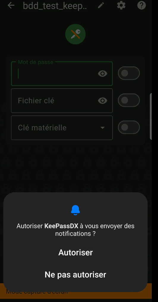 Figure 52 : Autorisation notifications bis